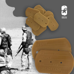 Originální tlumítka známek DOG TAGS DESERT STORM